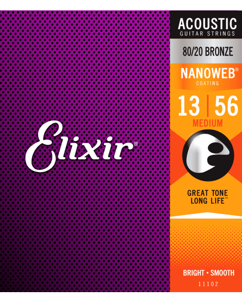Elixir Nano 80/20 Bronze 013-056 Medium