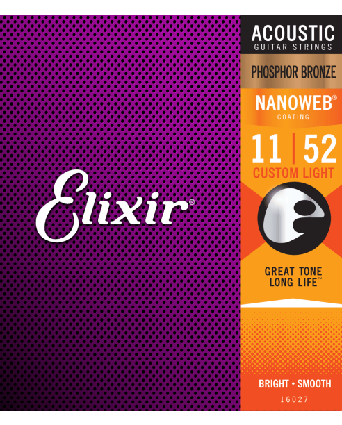Elixir Nano Phospor Bronze 011-052 Custom Light