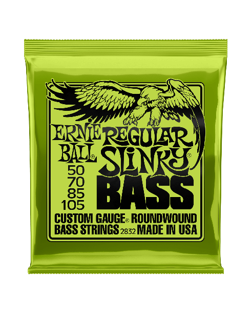 Ernie Ball 2832 Regular Slinky Nickel Wound Electric Bass Strings 50-105