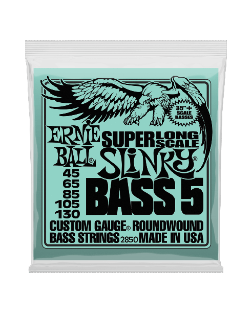 Ernie Ball 2850 Slinky Super Long Scale Bas snaren 5-String