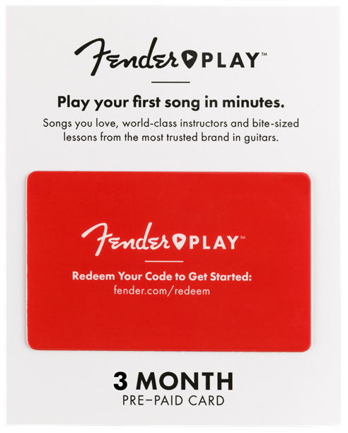 Fender Play 3 Maanden Prepaid Card (FEN6203700031) - Huigens Music