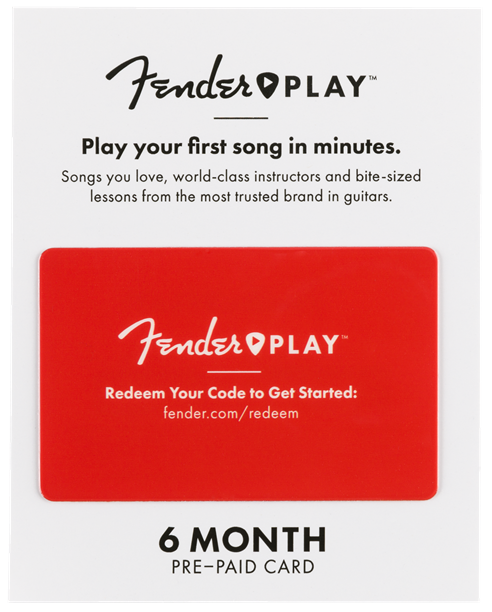 Fender Play 6 Maanden Prepaid Card