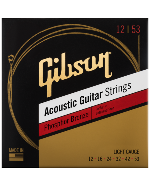 Gibson SAG-PB12 Phosphor Bronze Acoustic Strings 012-053
