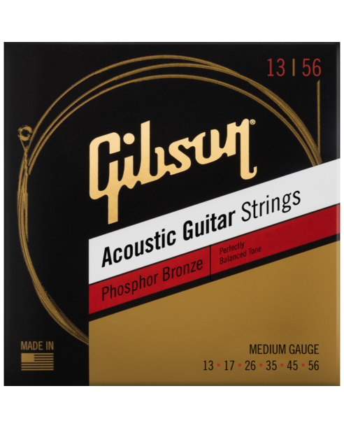 Gibson SAG-PB13 Phosphor Bronze Acoustic Strings 013-056
