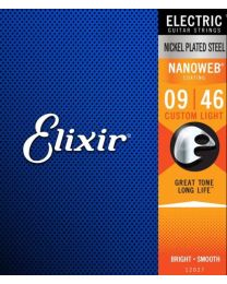 Elixir Nanoweb Electric 009-046 CustomLight