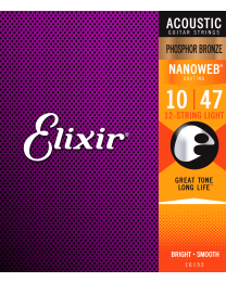 Elixir Nano Phospor Brons 010-047 12 String