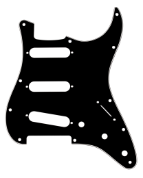 Fender Pickguard 11-Hole Modern-Style Strat B/W/B 3-Ply 