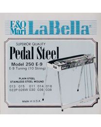 La Bella set pedal steel 'E-9"tuning