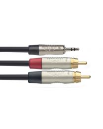STAGG NYC3/MPS2CMR 3m Y-kabel