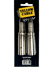 Yellow Cable AD24 adapter jack/XLR (ABMECOAD24) - Huigens Music